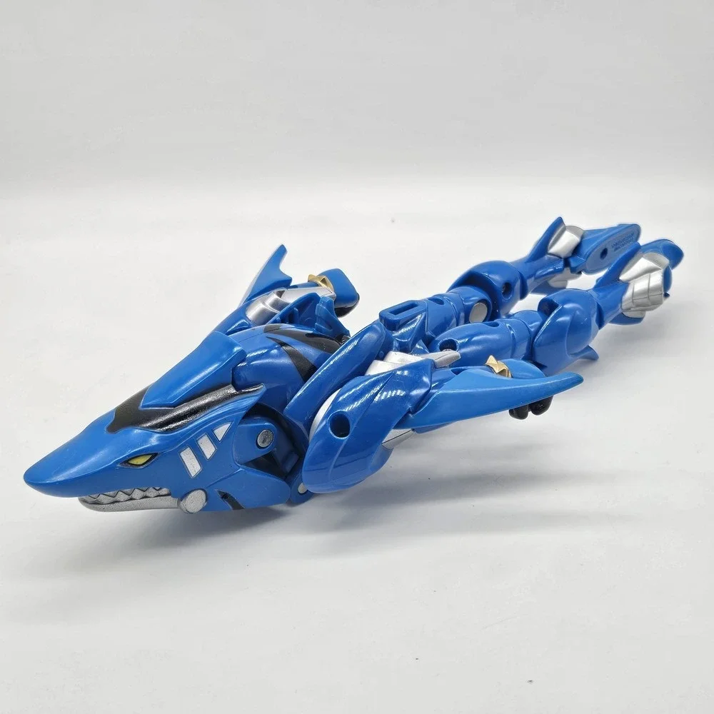 2007 Bandai Power Rangers Jungle Fury Animorphin Blue Shark Transforming Action